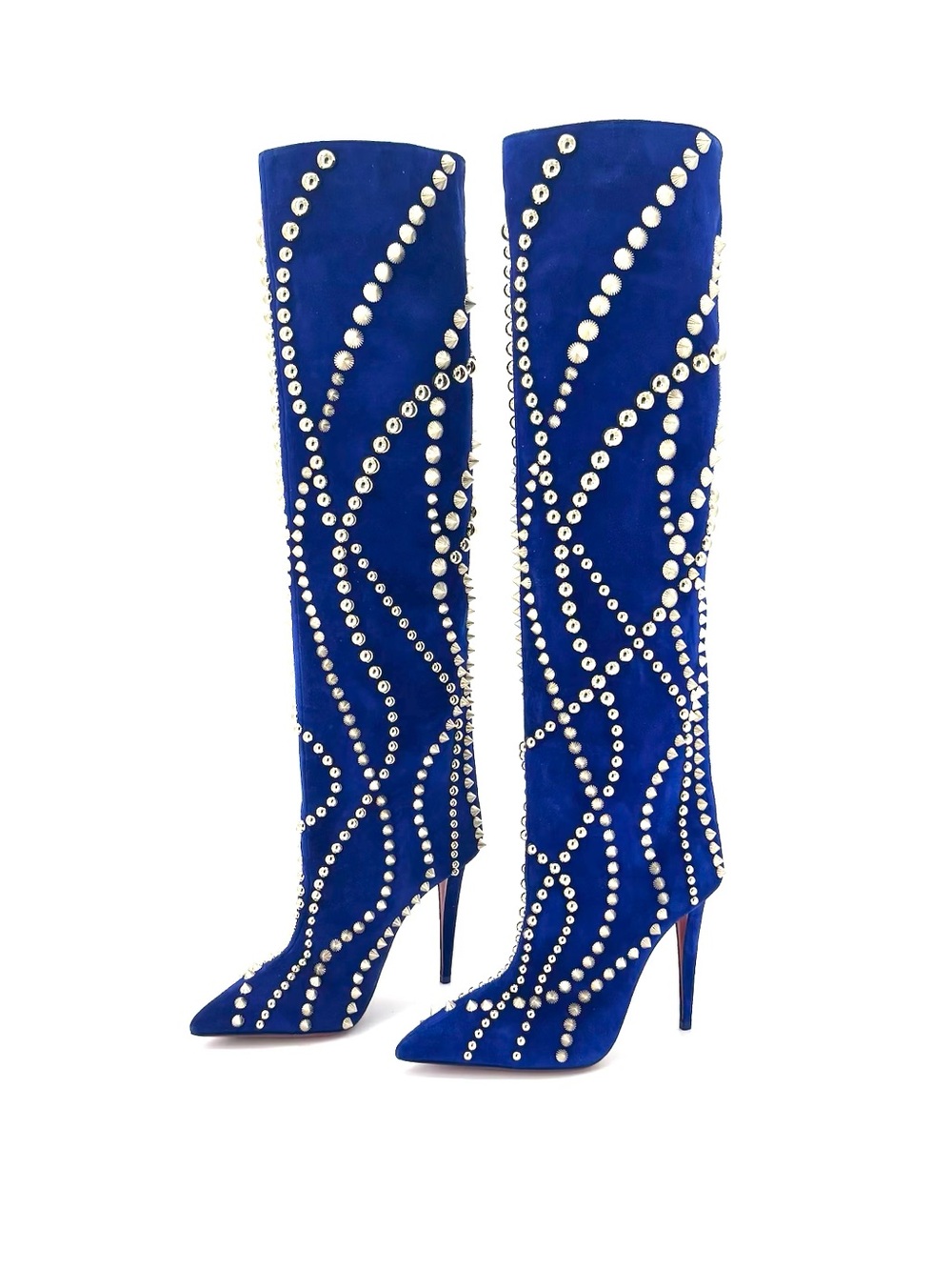 NIB Christian Louboutin Astrilarge Botta Pika 100 Galactiqueen OTK Boots 37